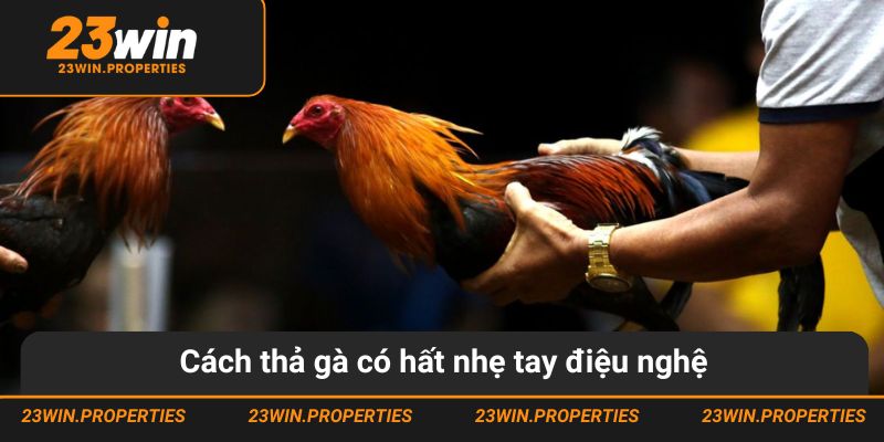 Cách thả gà có hất nhẹ tay điệu nghệ
