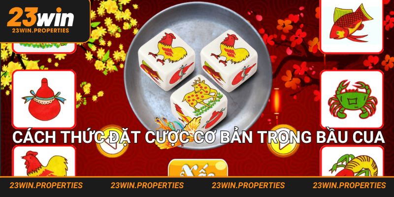 Cách thức đặt cược cơ bản trong bầu cua