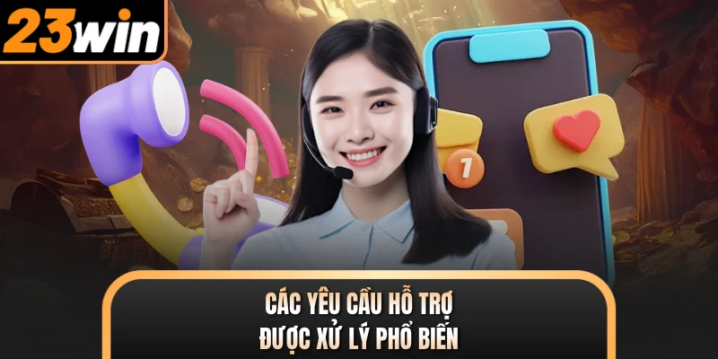 Các yêu cầu hỗ trợ được xử lý phổ biến